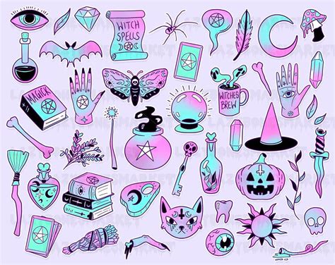 Witchy pastel social media